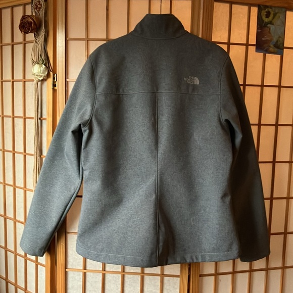 EUC North Face Women Apex Bionic 3 WindWall Soft Shell Jacket - Heather Gray L - Picture 6 of 10